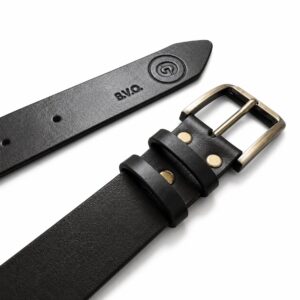 Classic Black Leather Belt