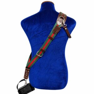 GD Green & Red Camera Strap (Mounted Edition)