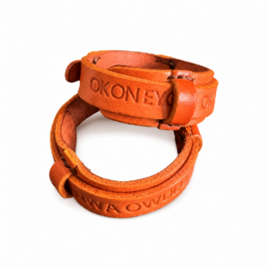 GD Personalized Leather Bracelet