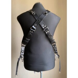 Black Leather Camera Harness for Professional Photographers